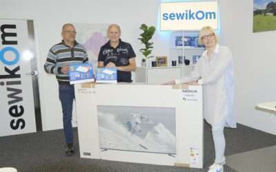 Gewinnspiel der sewikom zur Shop-Eröffnung